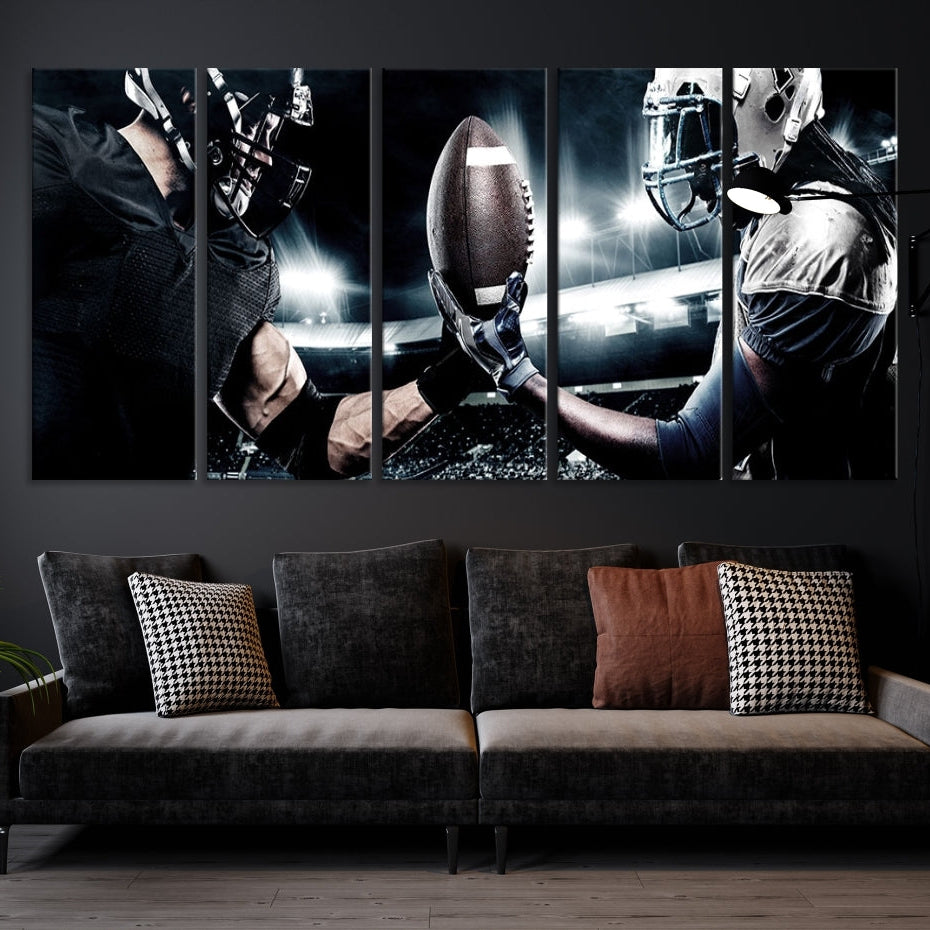 Edit-Images-American Football Wall Art Canvas Print