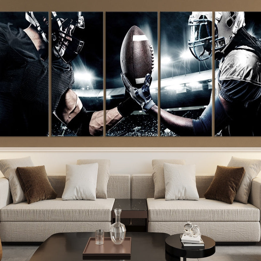 Edit-Images-American Football Wall Art Canvas Print