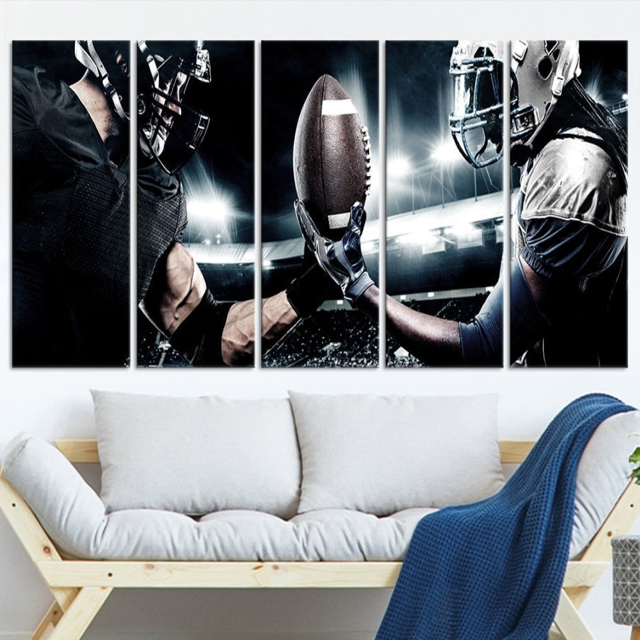 Edit-Images-American Football Wall Art Canvas Print