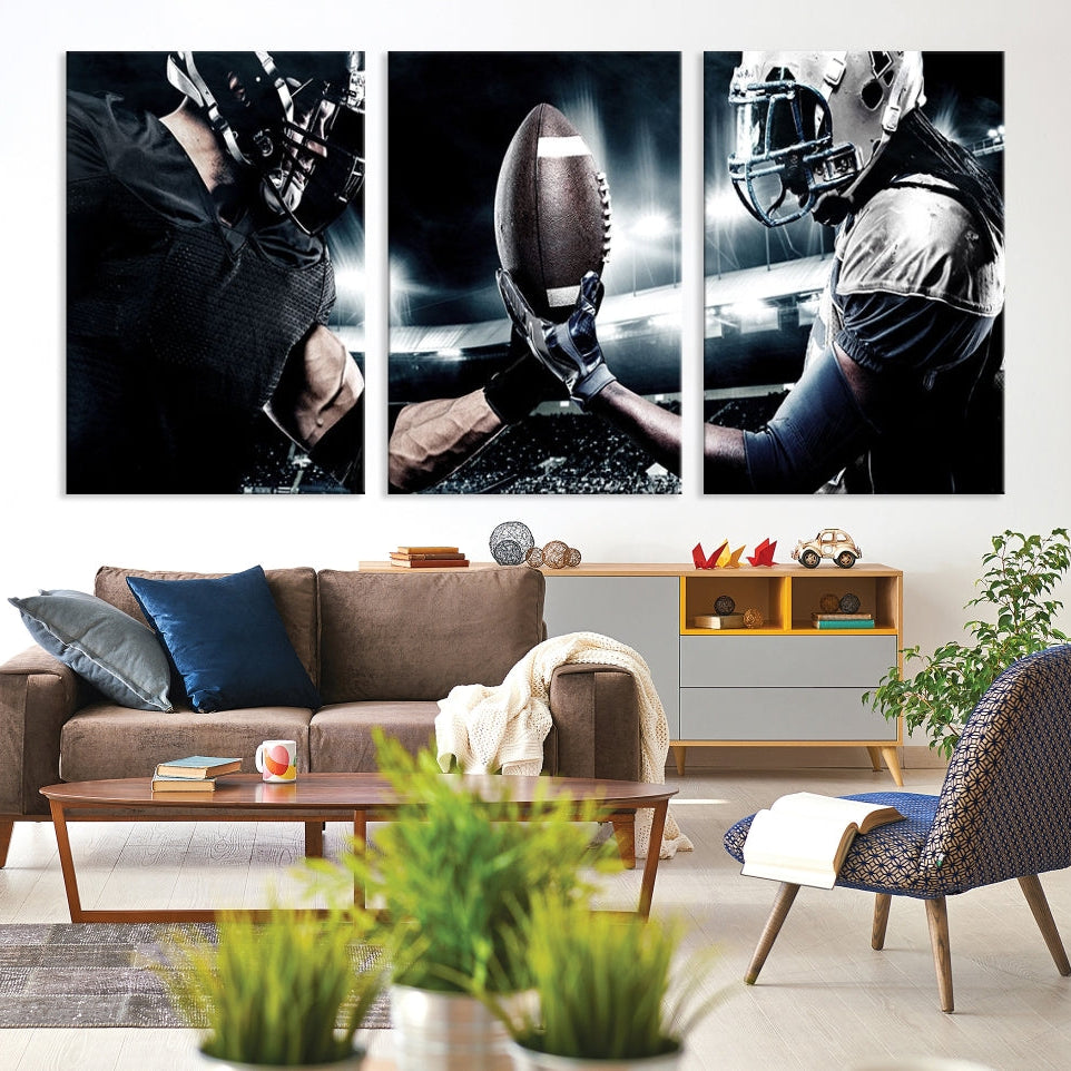 Edit-Images-American Football Wall Art Canvas Print