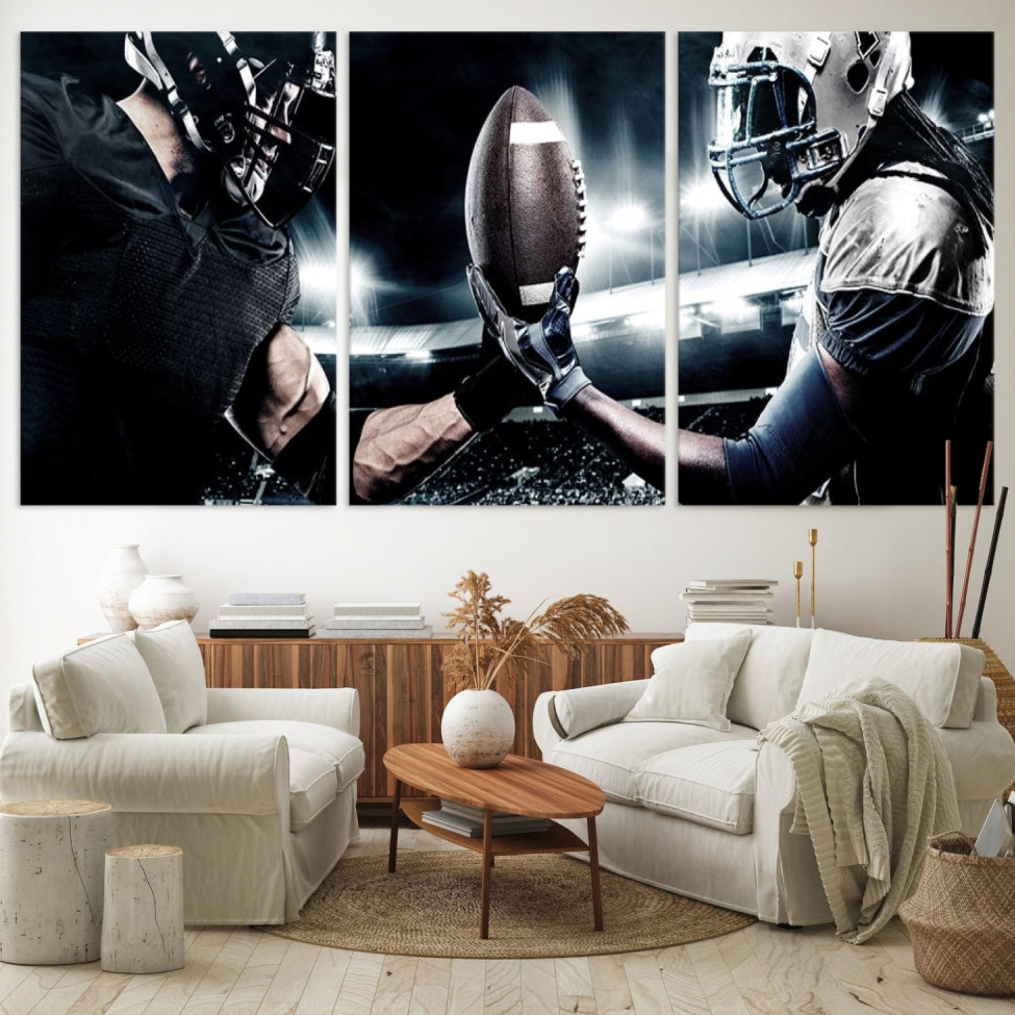Edit-Images-American Football Wall Art Canvas Print