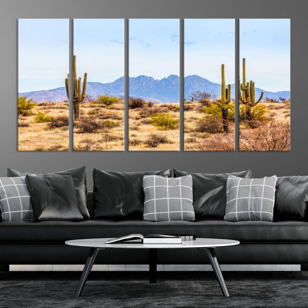 -Arizona Dessert Cactus Wall Art Canvas Print