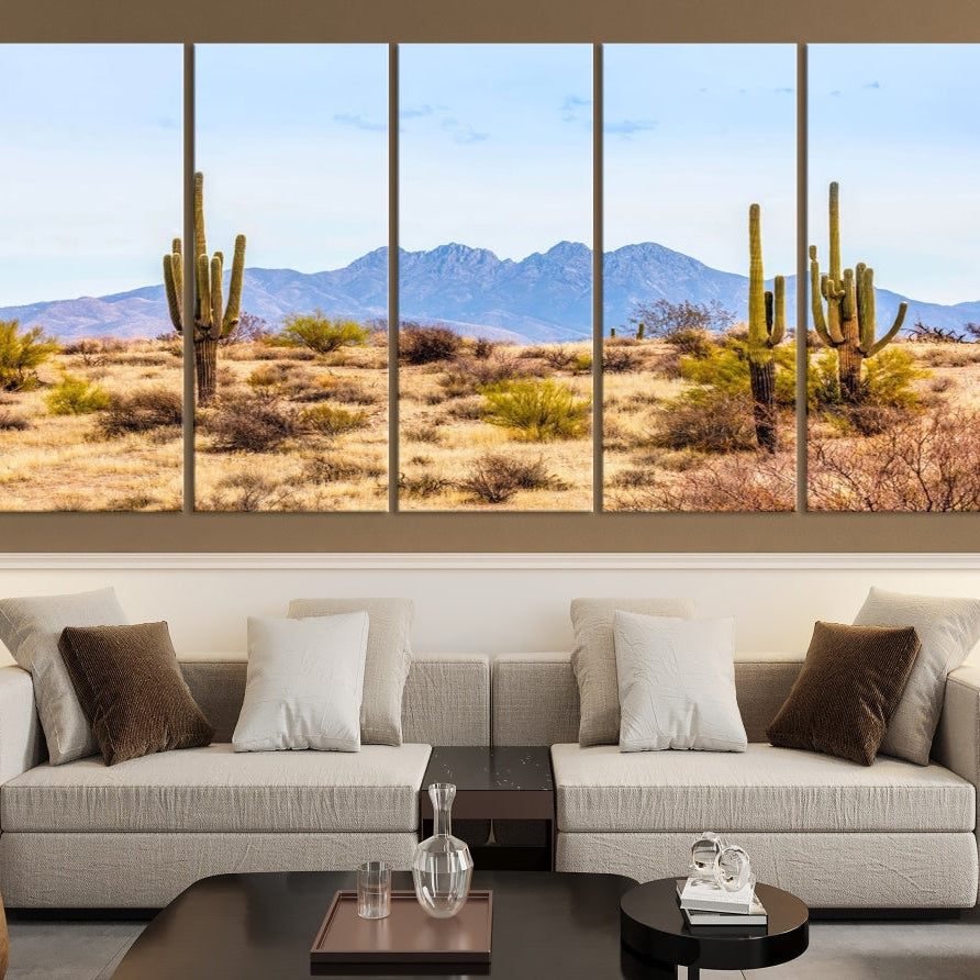 Edit-Images-Arizona Dessert Cactus Wall Art Canvas Print