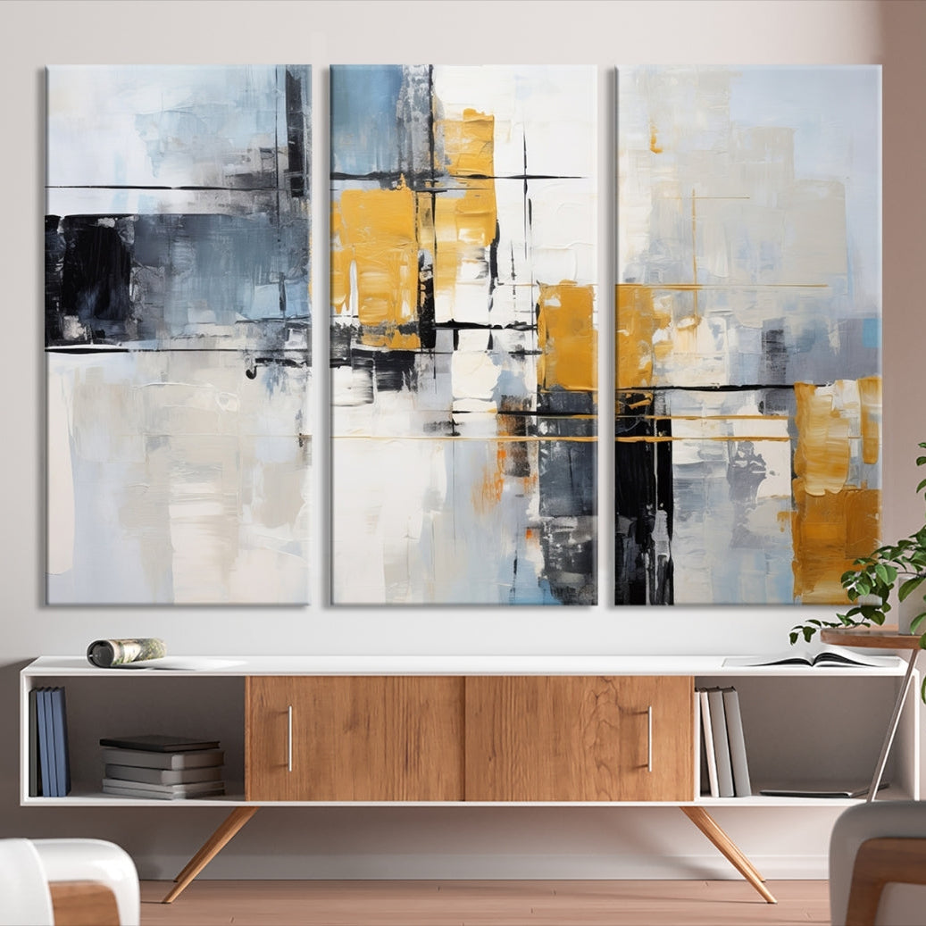 Edit-Images-Black Orange Abstract Wall Art Canvas Print, Contemporary Canvas Print