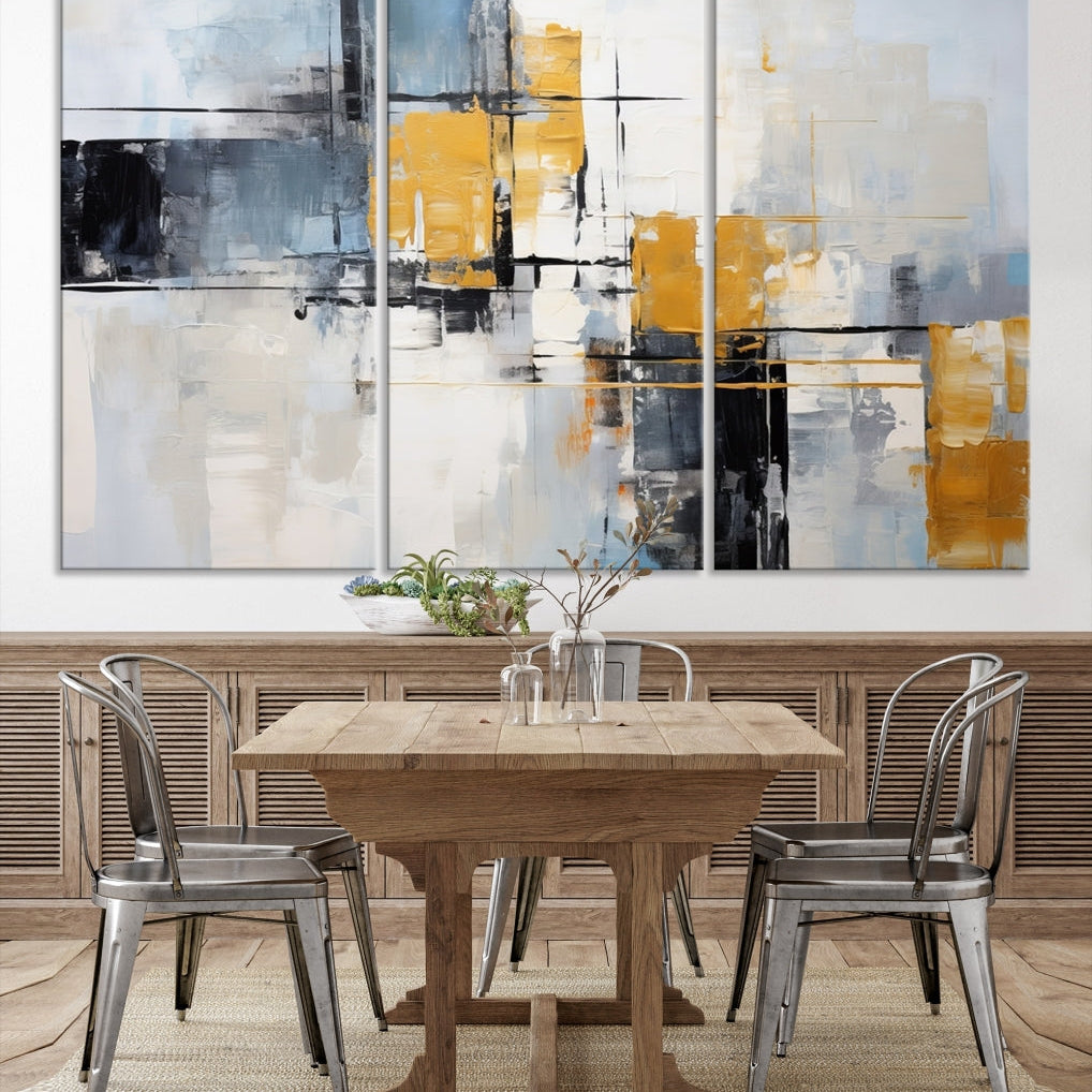 Edit-Images-Black Orange Abstract Wall Art Canvas Print, Contemporary Canvas Print