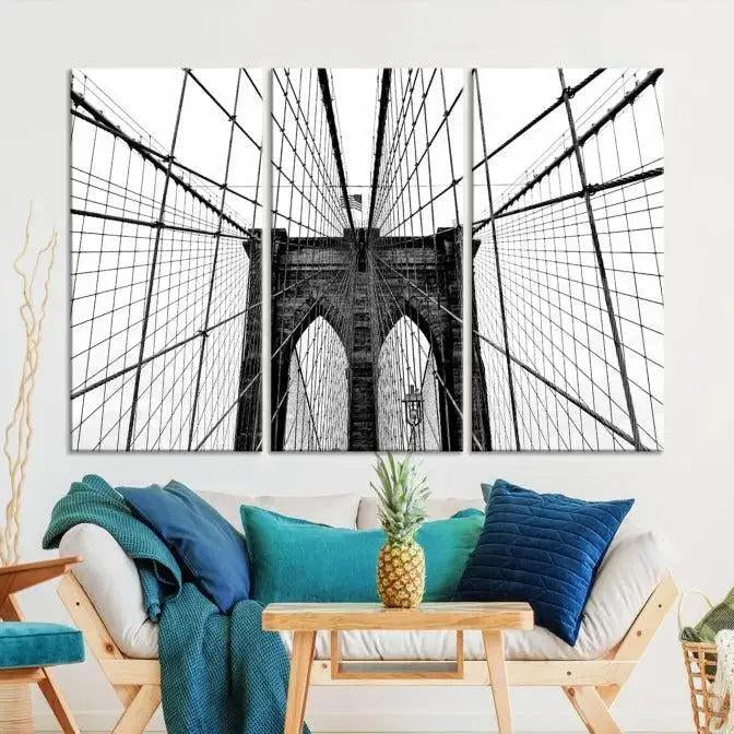 -Brooklyn Bridge Wall Art Canvas Print