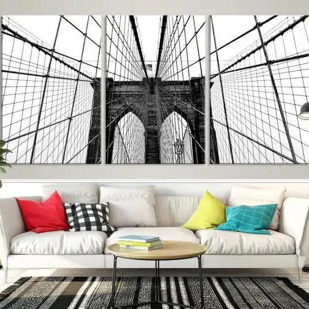 -Brooklyn Bridge Wall Art Canvas Print