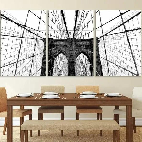 -Brooklyn Bridge Wall Art Canvas Print