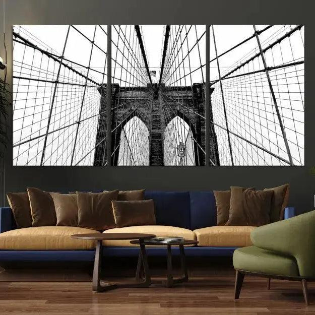 -Brooklyn Bridge Wall Art Canvas Print
