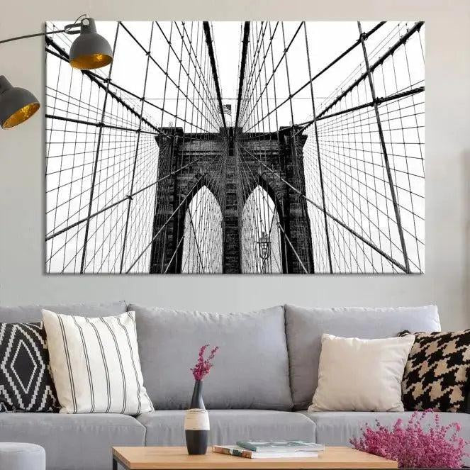 -Brooklyn Bridge Wall Art Canvas Print