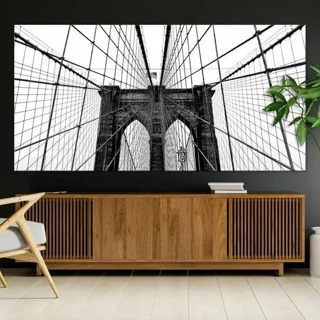 -Brooklyn Bridge Wall Art Canvas Print