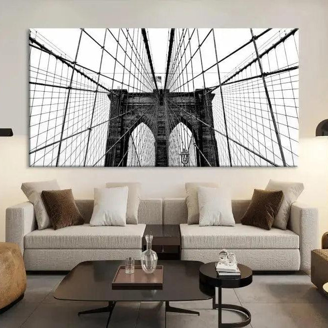 -Brooklyn Bridge Wall Art Canvas Print