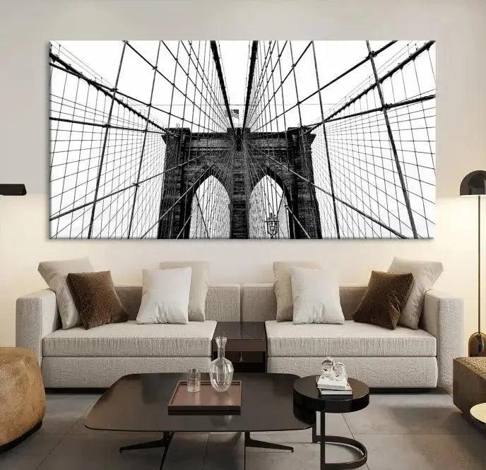-Brooklyn Bridge Wall Art Canvas Print