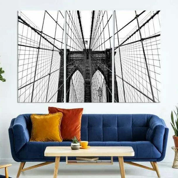 -Brooklyn Bridge Wall Art Canvas Print