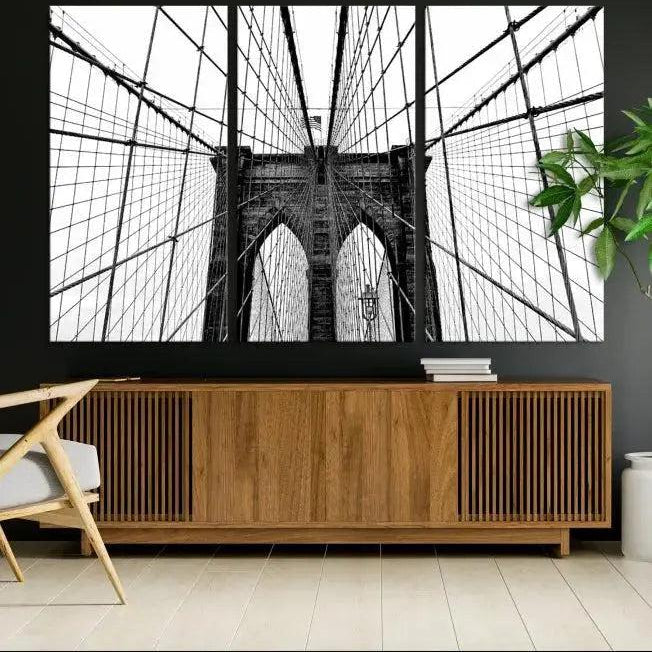-Brooklyn Bridge Wall Art Canvas Print