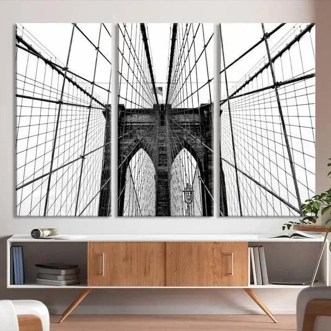 -Brooklyn Bridge Wall Art Canvas Print