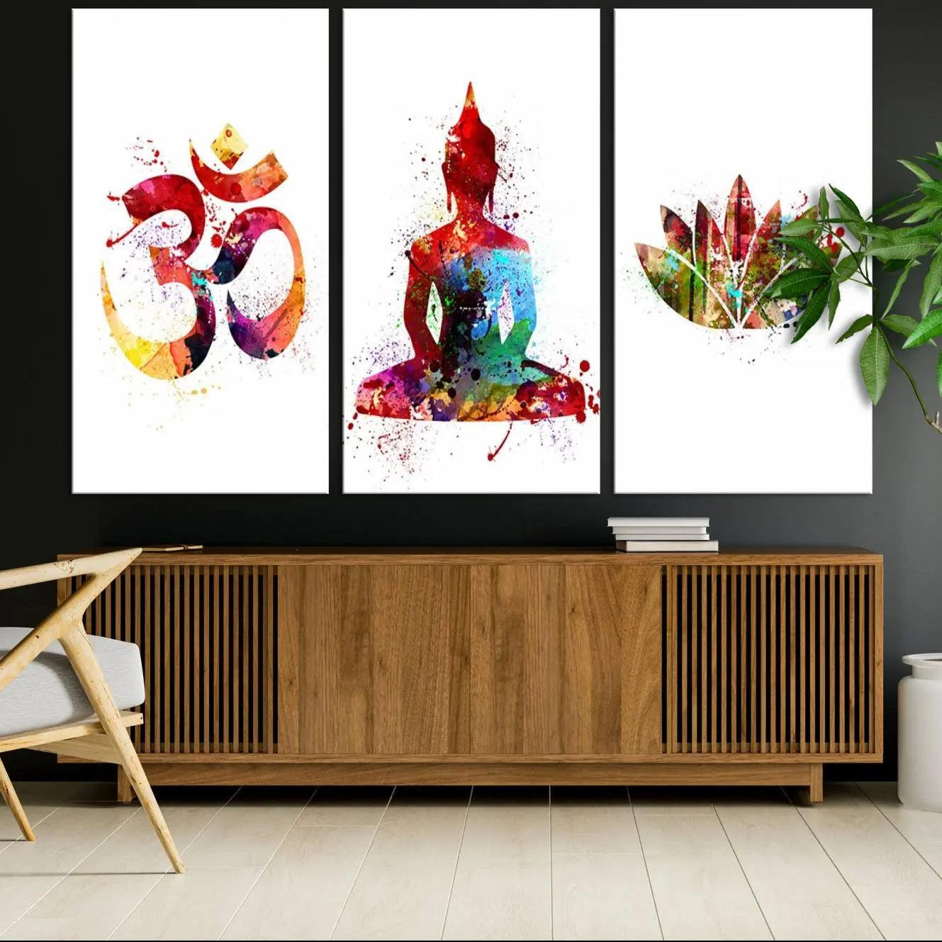 -Buddha Canvas, Asian Wall Art, Yoga Medit Canvas Print