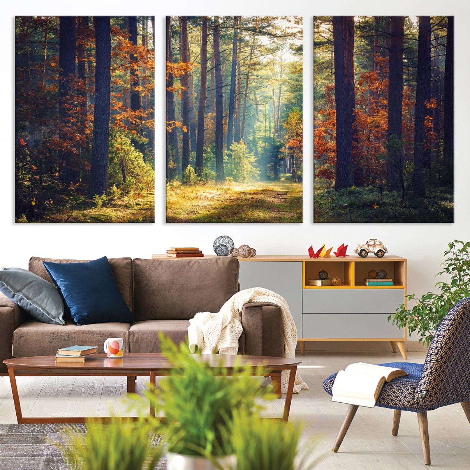 86249-MGV-CV-36X24-Dark Forest Wall Art Canvas Print
