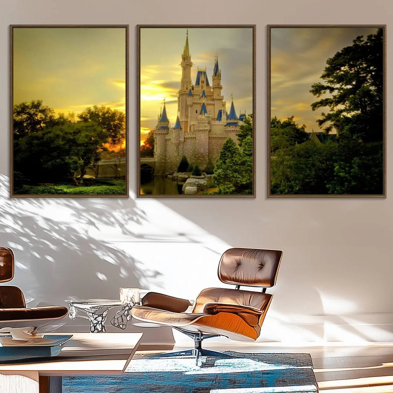-Disney Castle Wall Art Print, Disneyland Castle Wall Art, Disneyland Print, Living Kids Home Room