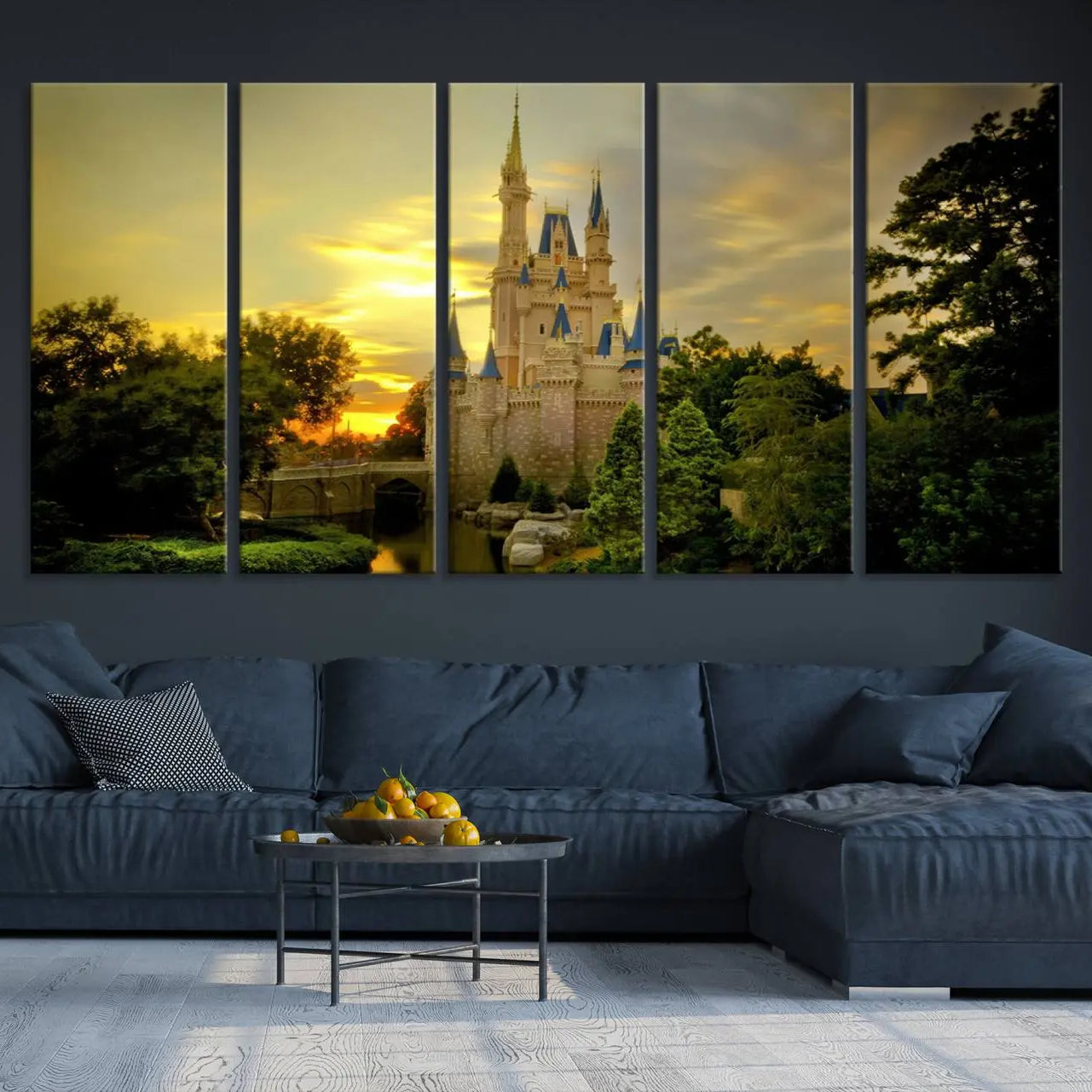 -Disney Castle Wall Art Print, Disneyland Castle Wall Art, Disneyland Print, Living Kids Home Room