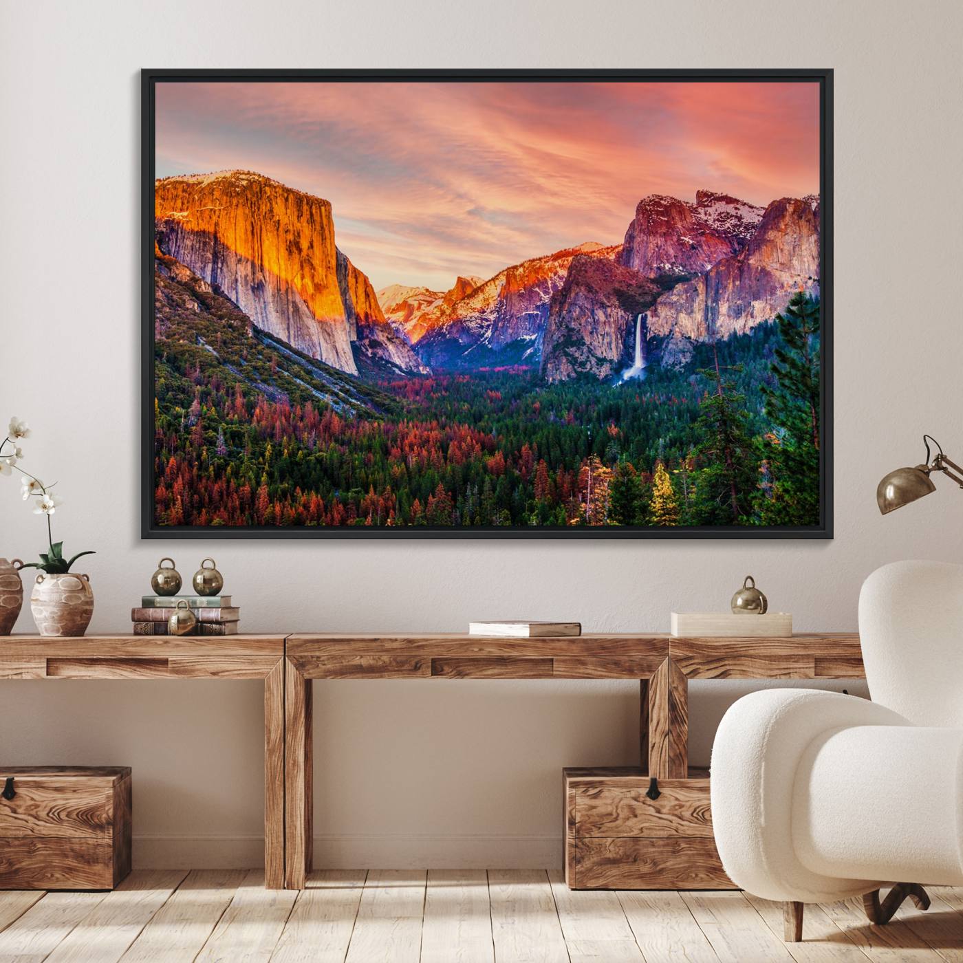 24519-MGV-FC-36X24_Black-El Capitan Yosemite National Park Canvas Wall Art Print