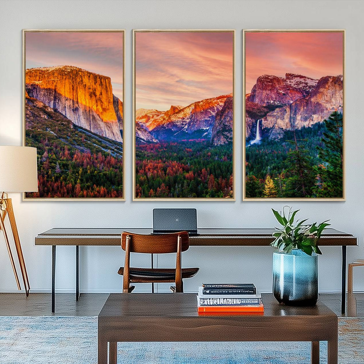 24519-MGV-FC-48X32-3P_Natural-El Capitan Yosemite National Park Canvas Wall Art Print