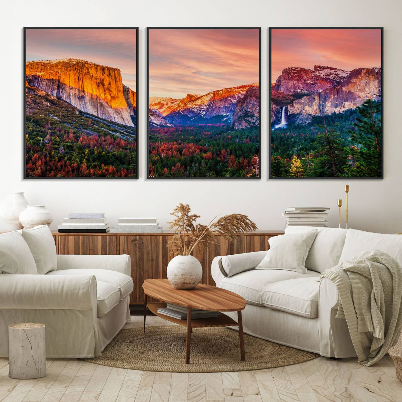 24519-MGV-FC-60X30-3P_Black-El Capitan Yosemite National Park Canvas Wall Art Print