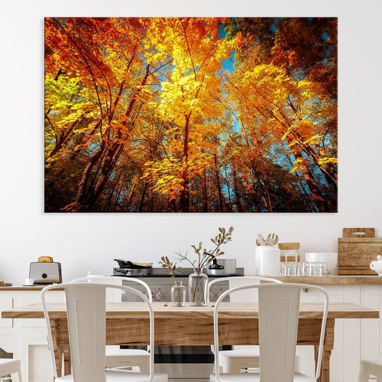 16281-MGV-CV-36X24-Forest View at Fall Wall Art Autumn Colors Landscape Canvas Print