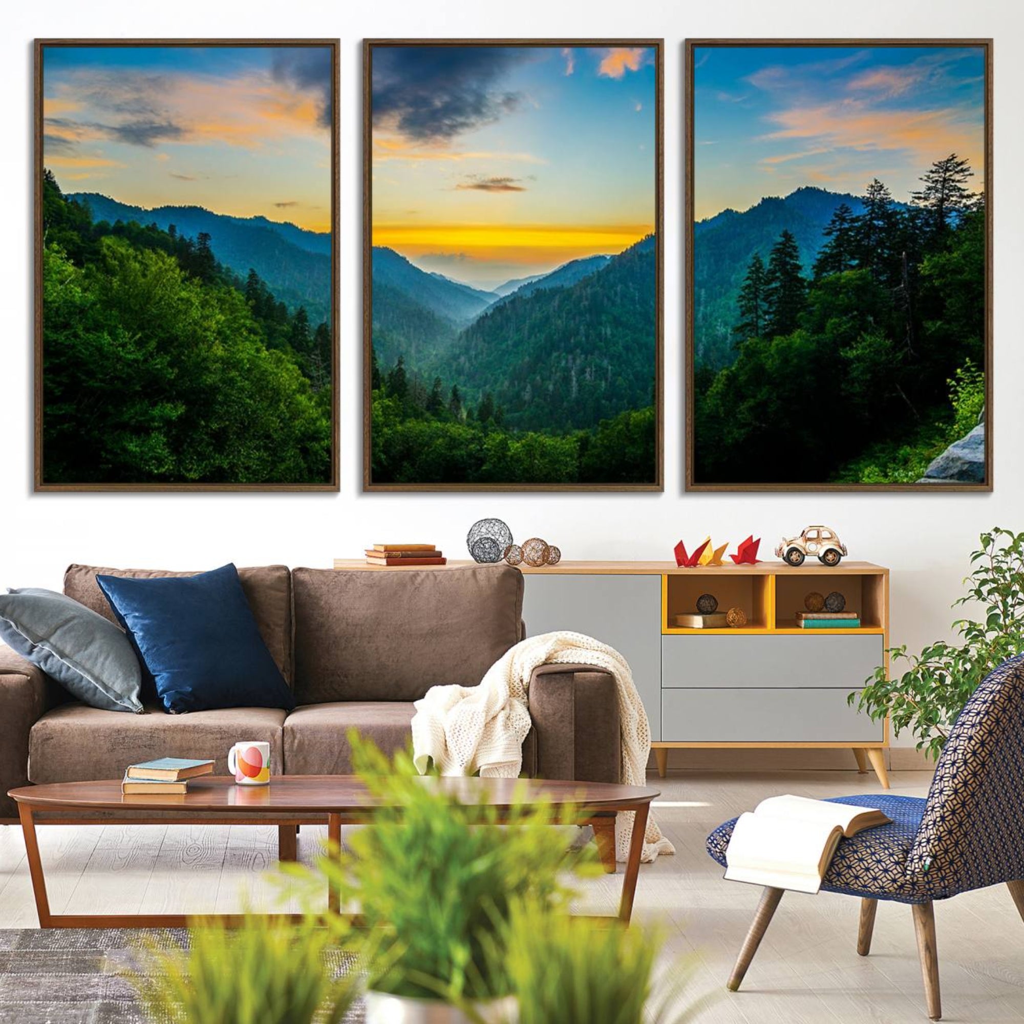 94536-MGV-CV-36X24-Glamorous Landscape Canvas Wall Art, Forest Canvas Print Home Decor