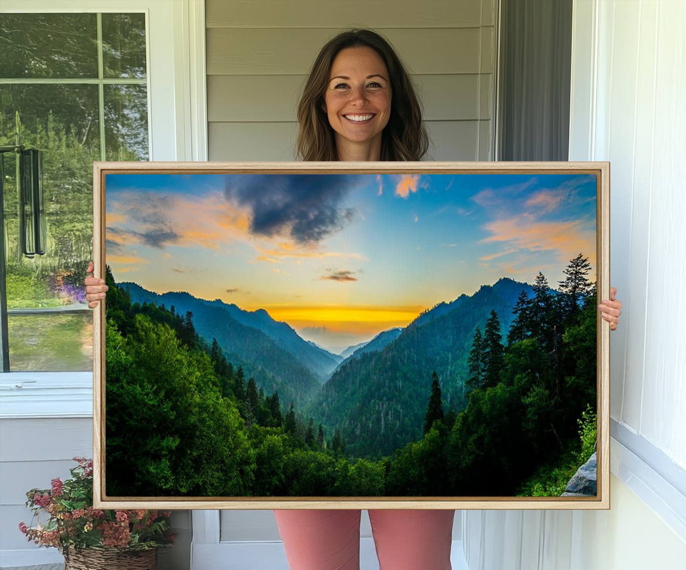 -Glamorous Landscape Canvas Wall Art, Forest Canvas Print Home Decor