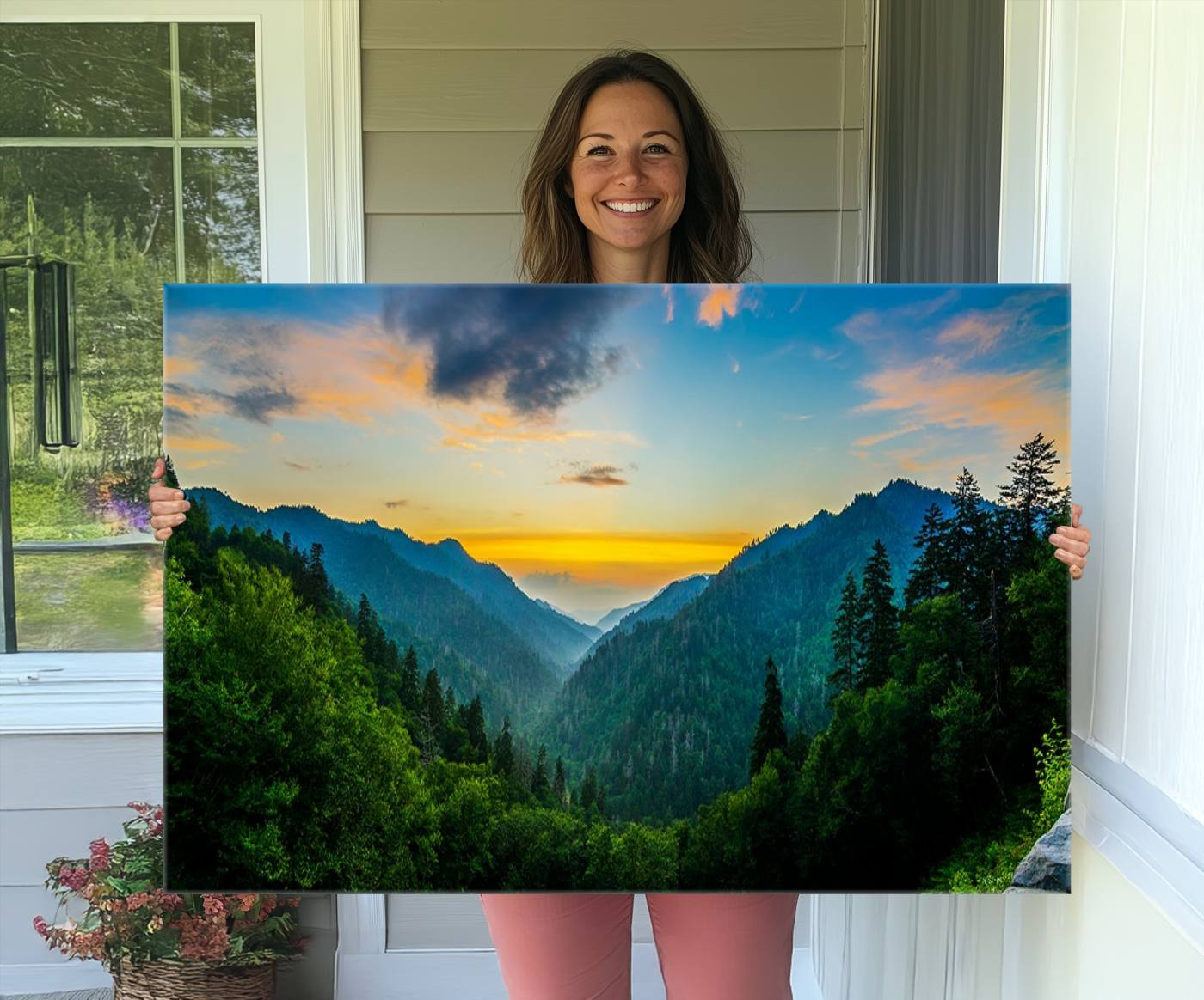 -Glamorous Landscape Canvas Wall Art, Forest Canvas Print Home Decor