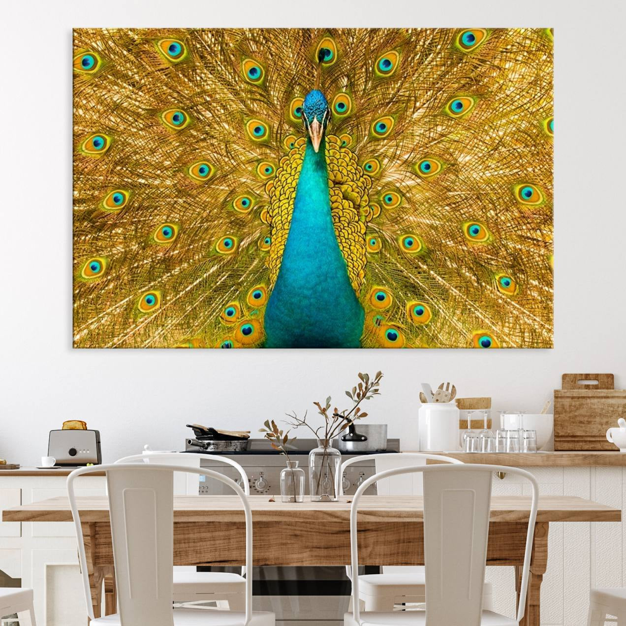 80723-MGV-CV-36X24-Peacock Wall Art Canvas Print