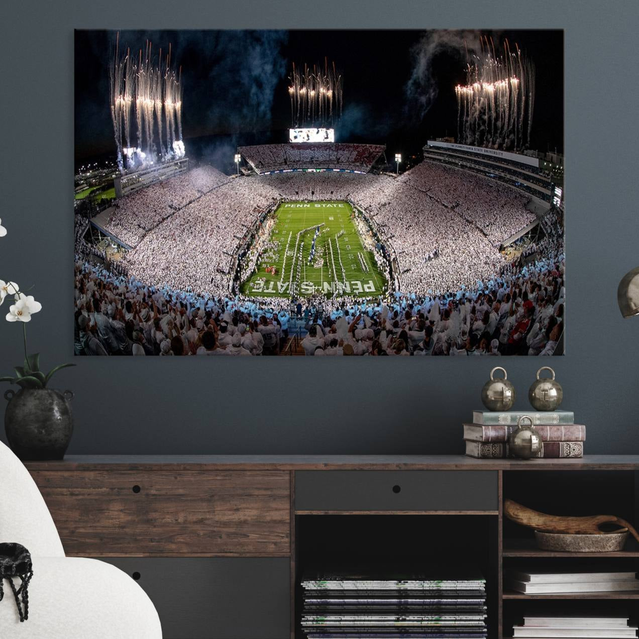 -Penn State Football Wall Art - Canvas Stadium Print