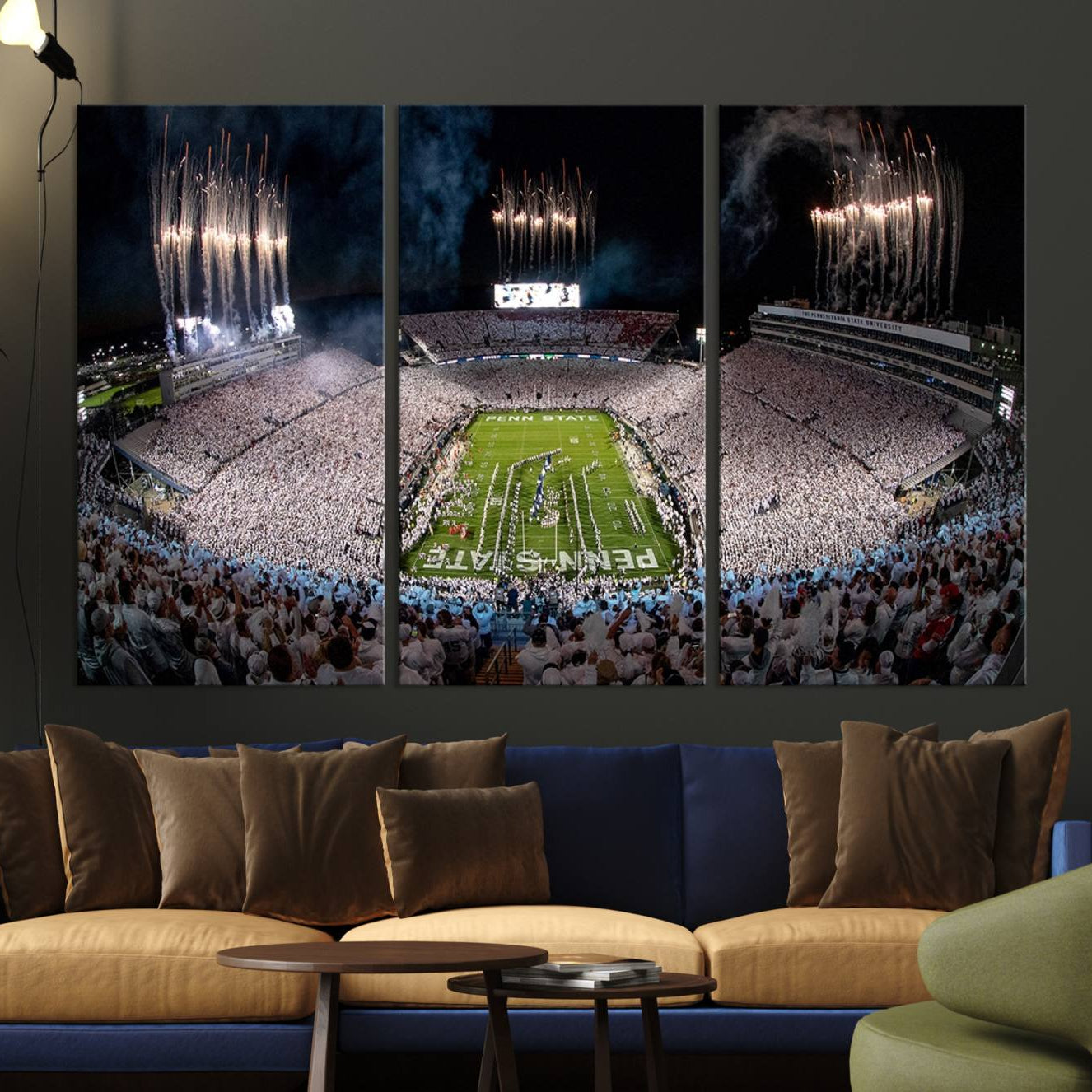 -Penn State Football Wall Art - Canvas Stadium Print