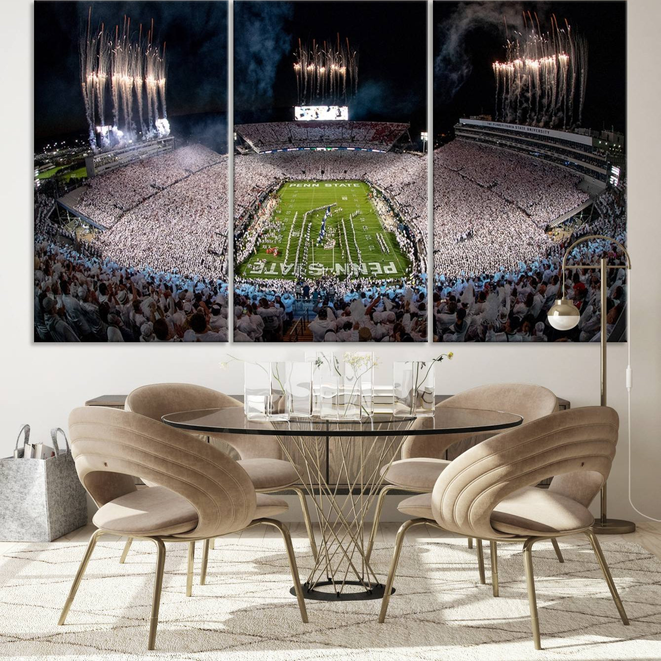 -Penn State Football Wall Art - Canvas Stadium Print