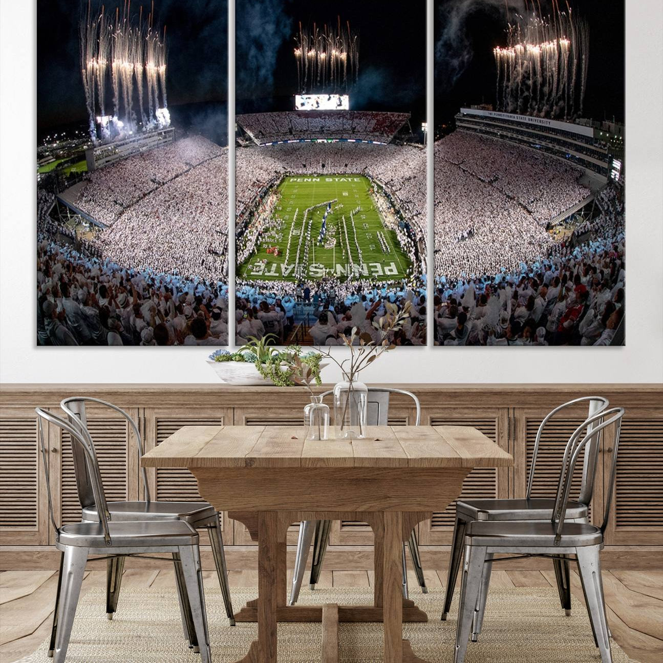 -Penn State Football Wall Art - Canvas Stadium Print
