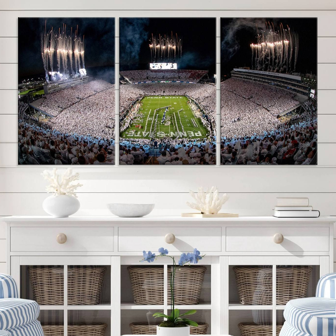 -Penn State Football Wall Art - Canvas Stadium Print