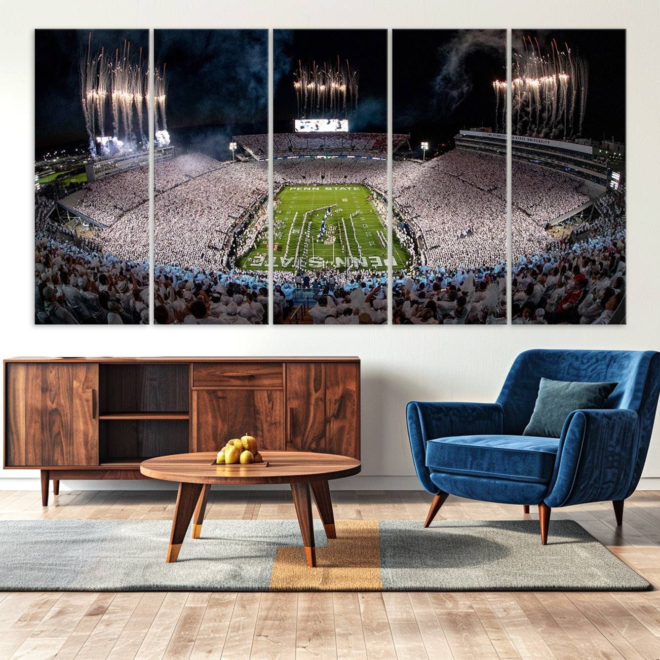 -Penn State Football Wall Art - Canvas Stadium Print