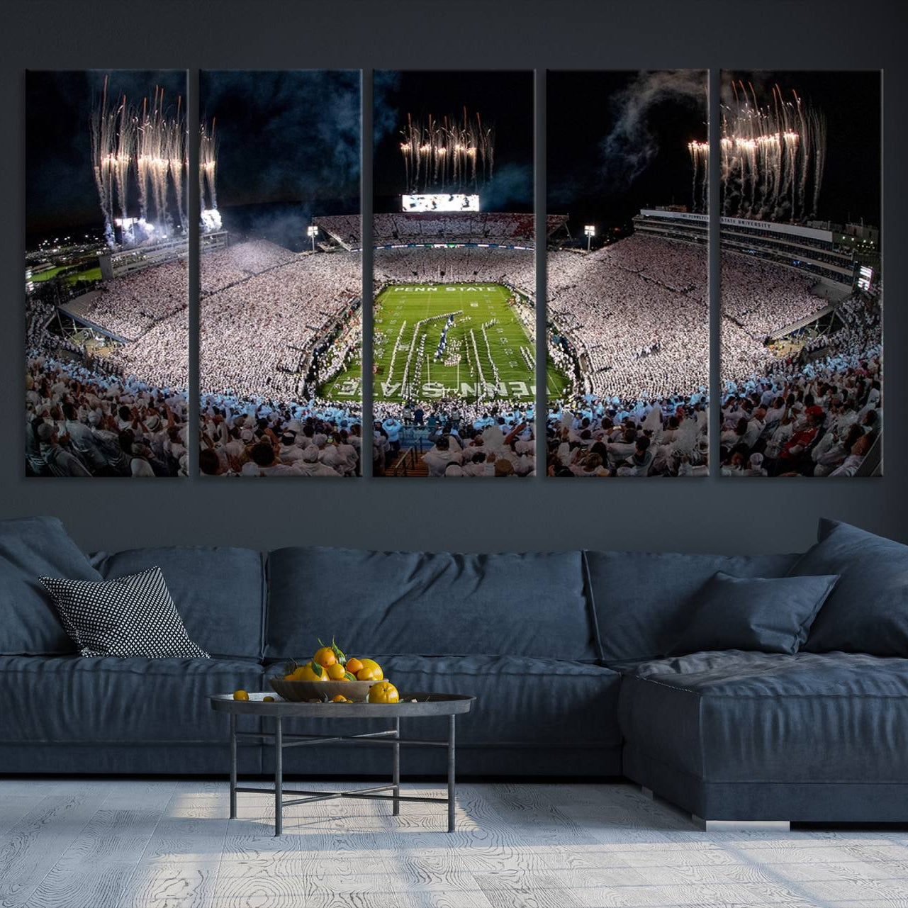 -Penn State Football Wall Art - Canvas Stadium Print