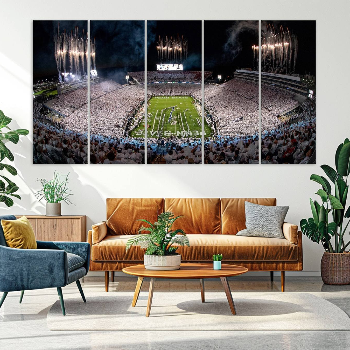 -Penn State Football Wall Art - Canvas Stadium Print