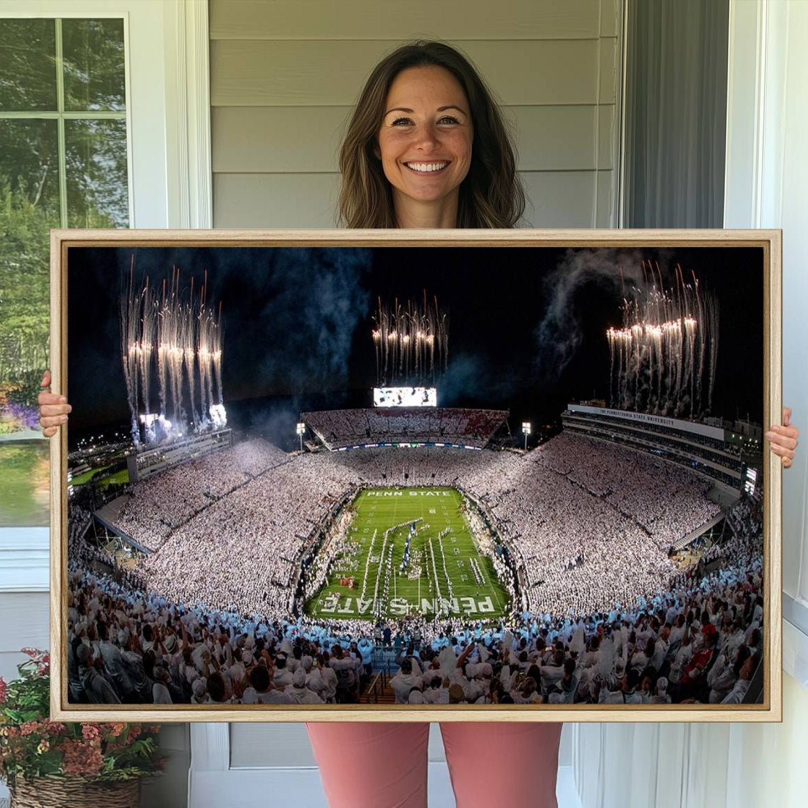 -Penn State Football Wall Art - Canvas Stadium Print