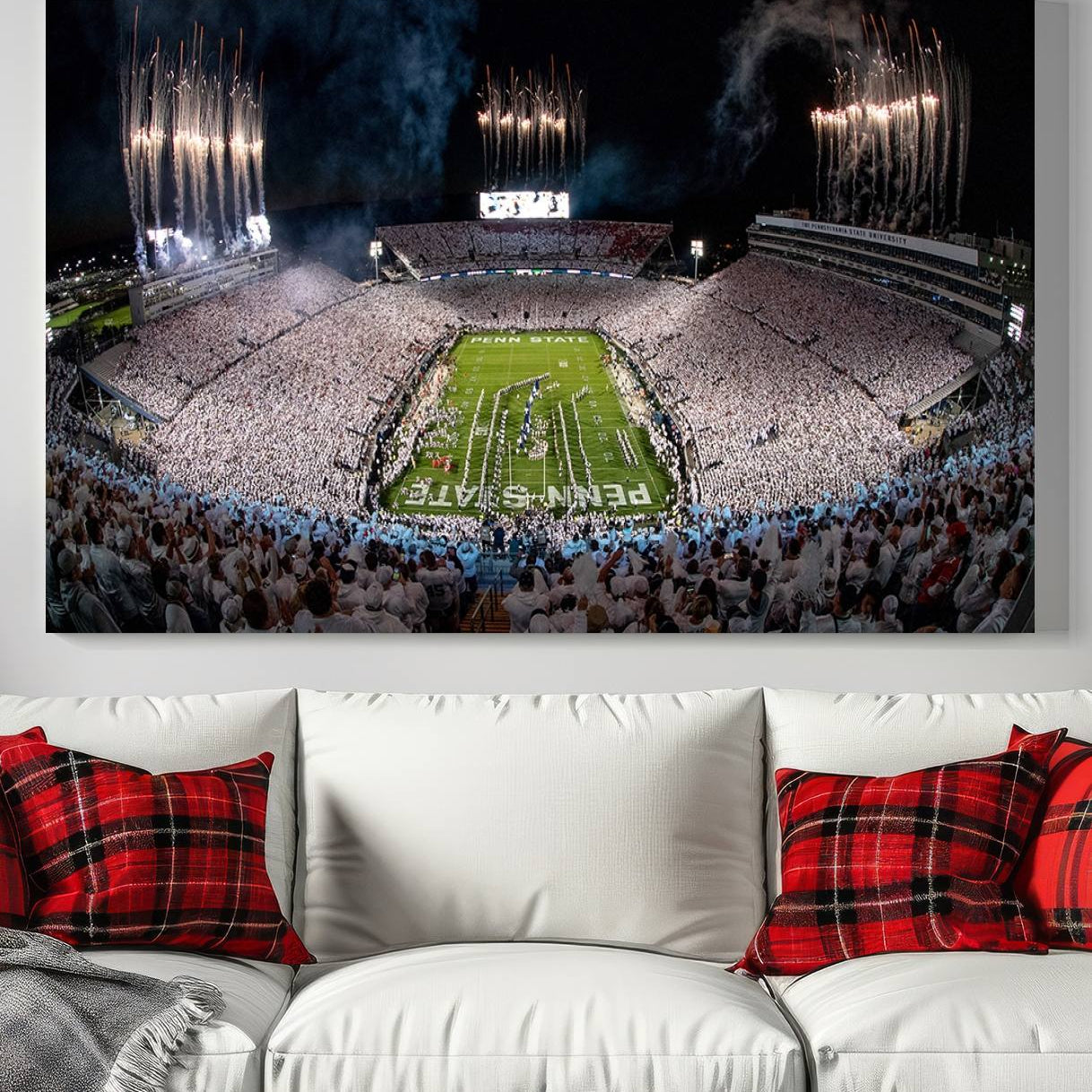 -Penn State Football Wall Art - Canvas Stadium Print