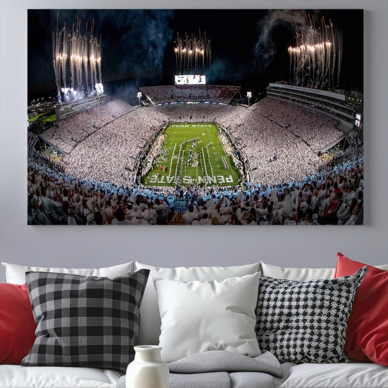 -Penn State Football Wall Art - Canvas Stadium Print