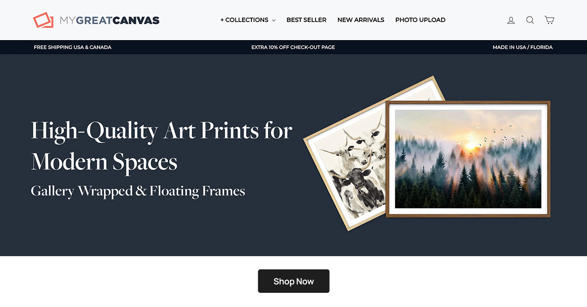 Framed Wall Art Canvas Print for Modern Home Decor – MyGreatCanvas | Premium Canvas Wall Art & Framed Prints