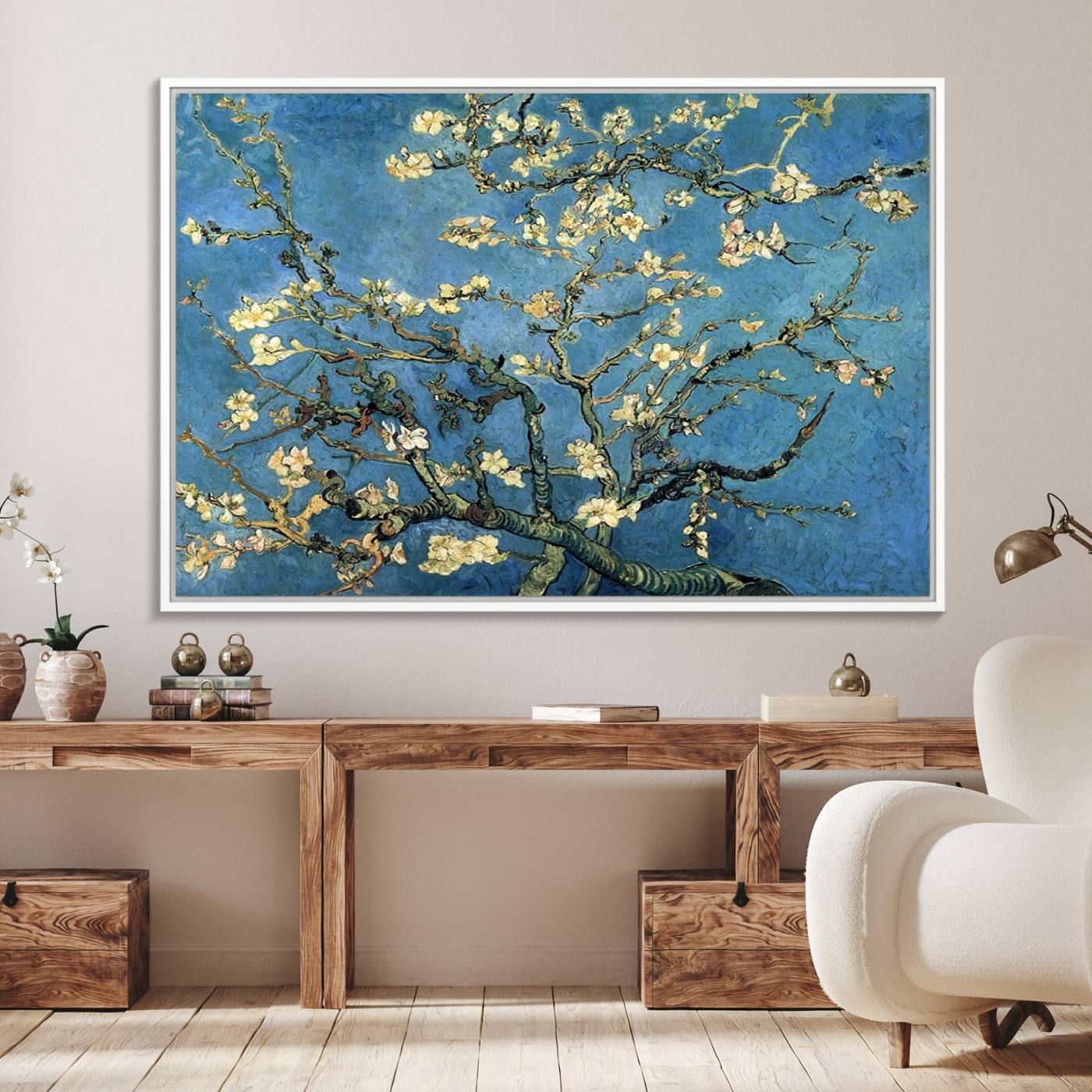 94991-MGV-FC-36X24_White-Wall Art Almond Blossom by Van Gogh Canvas Print