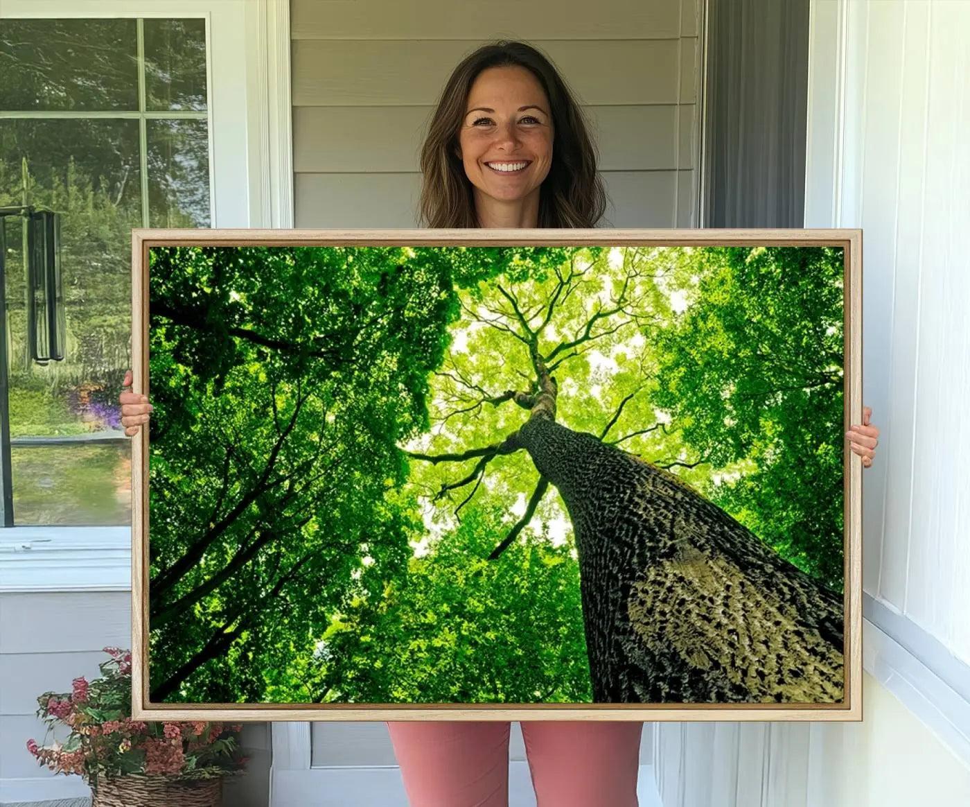 66341-MGV-FC-36X24_Natural-Forest Wall Art Canvas Print - Green Tree Wall Art Print