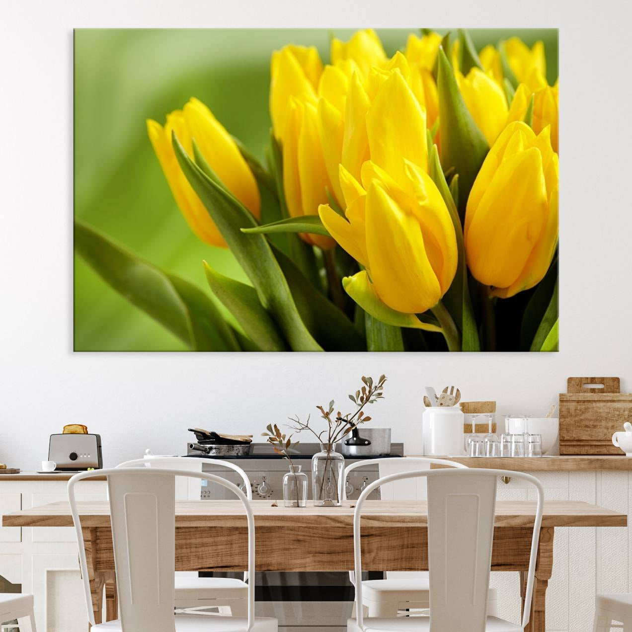 83256-MGV-CV-36X24-Wall Art Yellow Tulips Canvas Print