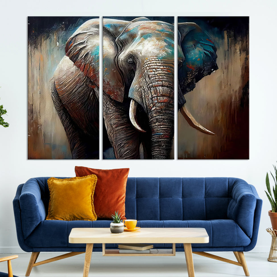 Edit-Images-Wild Elephant Wall Art Canvas Print
