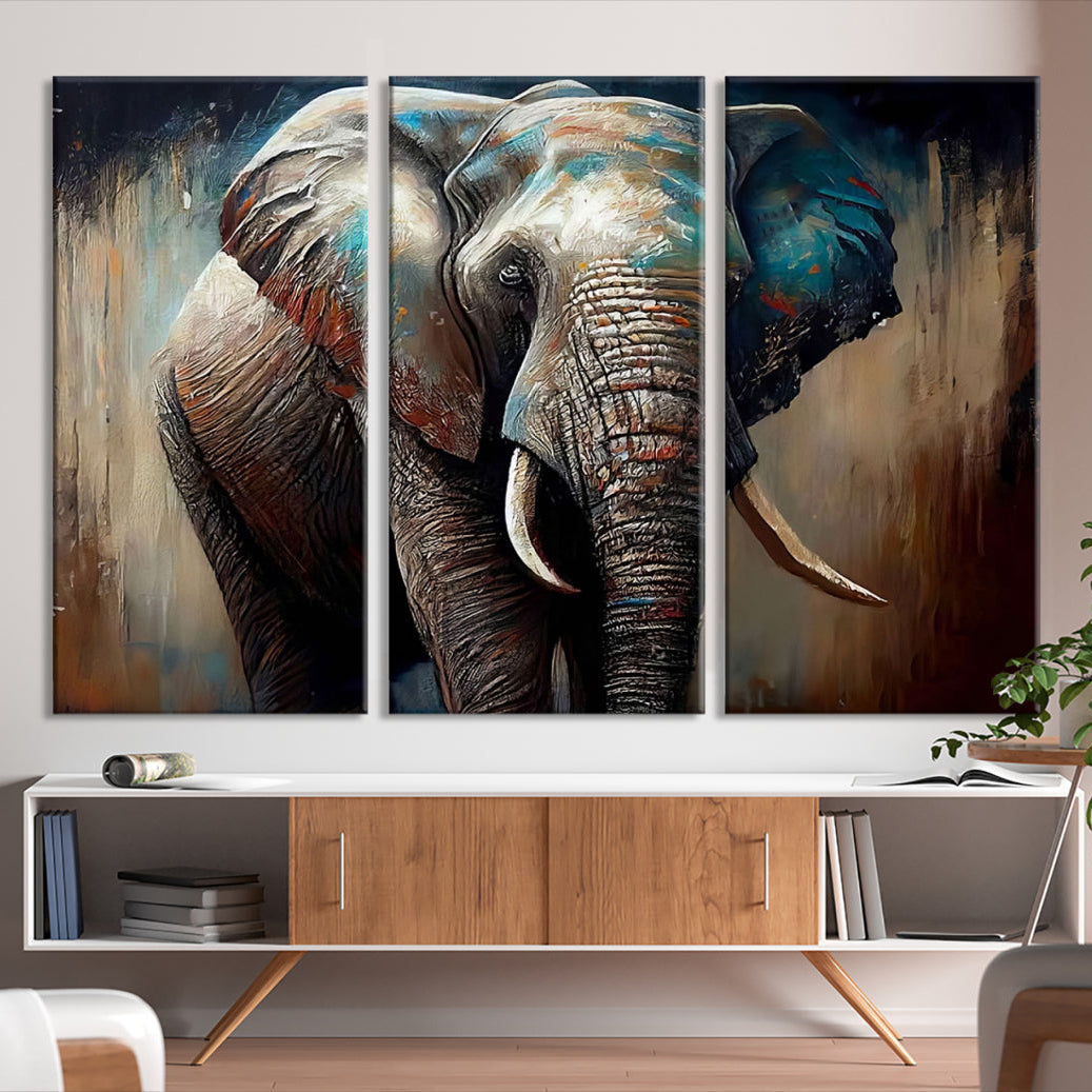 Edit-Images-Wild Elephant Wall Art Canvas Print