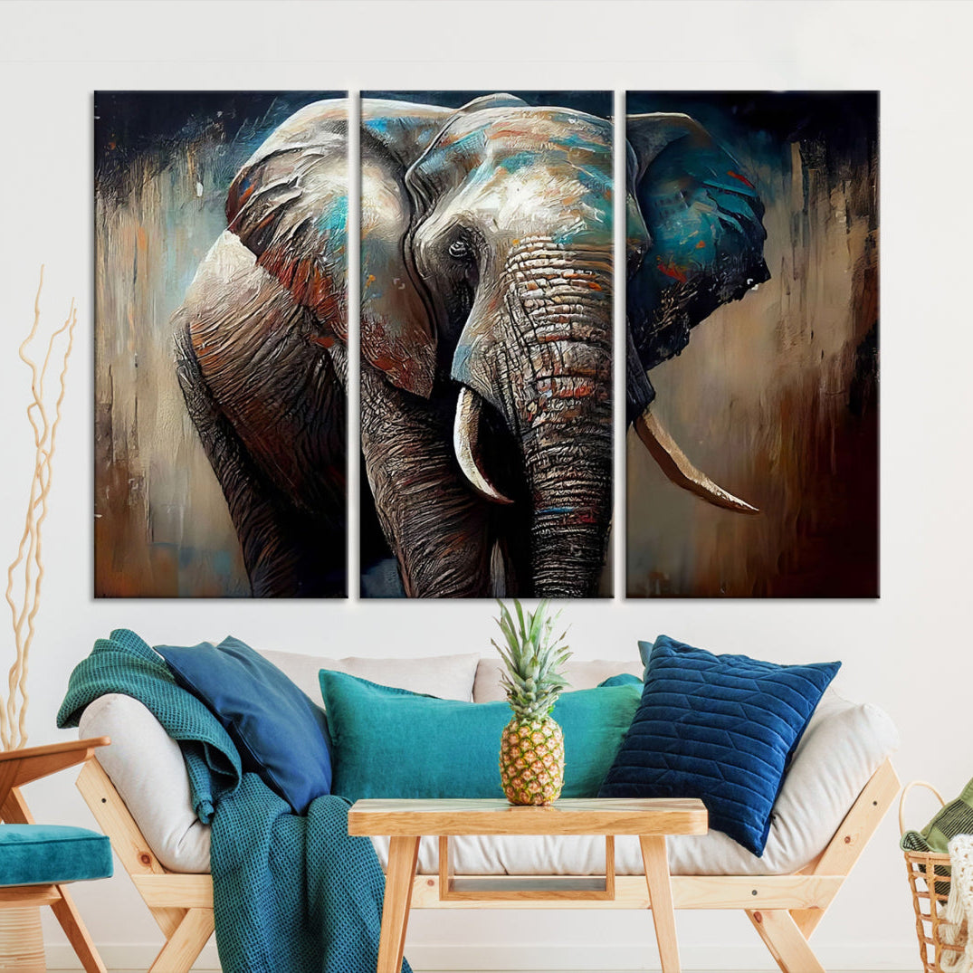 Edit-Images-Wild Elephant Wall Art Canvas Print